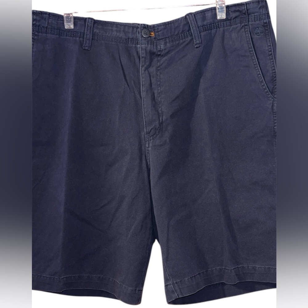 Timberland Men's Dark Gray  Flat Front Shorts 38